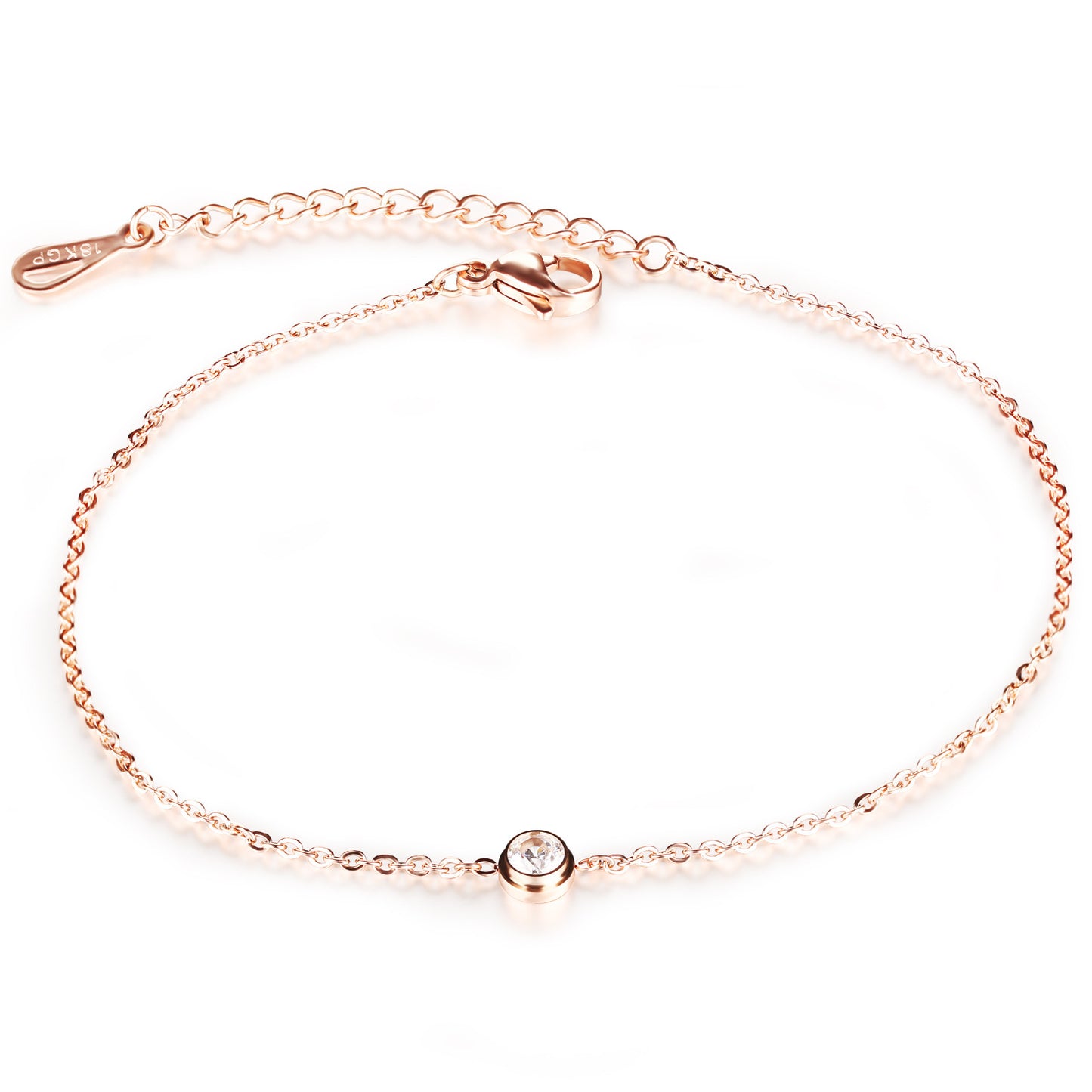 Deva Rose Gold Alloy Ankle Anklet | Anklets For Women